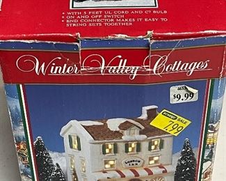 Winter Valley Cottages Porcelain Lighted House