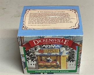 Vintage Dickensville Collectables Porcelain Apple Stand