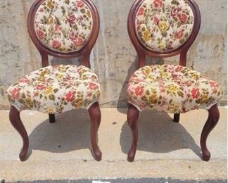 floral chairs