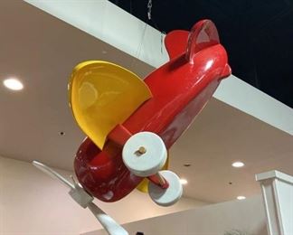 Large Red Yellow Toy Airplane