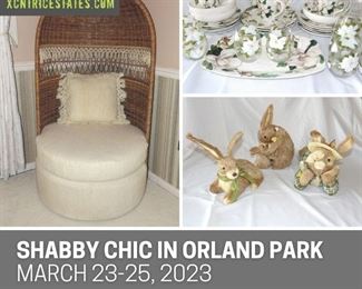 Shabby Chic Estate Sale : Orland Park, IL March 23-25, 2023 by Xcntric Estate Sales