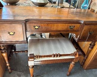 Vintage Vanity with Bench