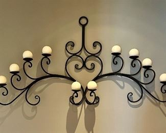 (2) Iron Candelabras