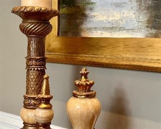 Decorative Finials and Candle