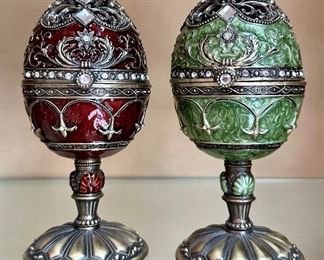 Enamel Egg Music Boxes