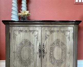 Pewter Accent Cabinet