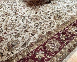 Rug (Maroon, Cream) - Made in India