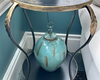 Art & Commerce Hand Painted Side Table