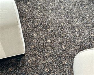 Black, Brown & Cream Wool Rug