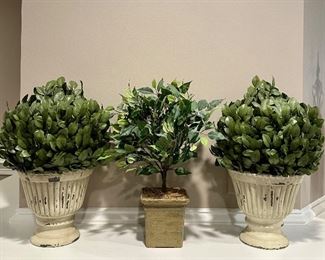 Assorted Faux Boxwood Topiaries