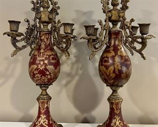 Ornate Brass Candlesticks