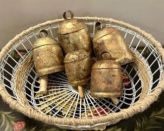 Woven Basket & Handbells