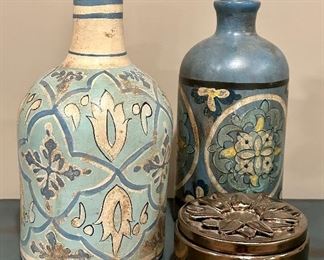 Hand Painted Decor Bottles