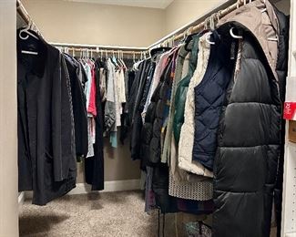 We have a large selection of assorted sizes in women's clothing & men's clothing in XL & XXL sizes.