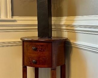 Oval 2 Drawer Side Table