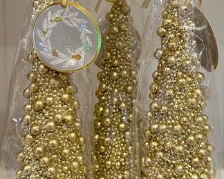 Gold Xmas Tree Candles