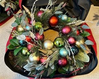 Grandin Road Lighted Holiday Wreaths