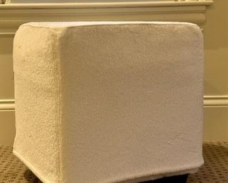 Pottery Barn Slip Covered Ottoman