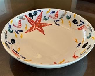 "Seafood" Serving Bowl
