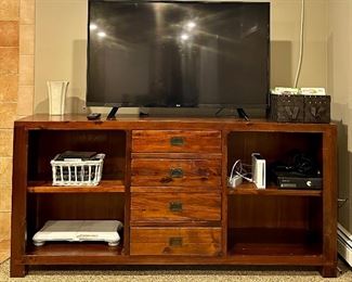 Pine Bookcase with Drawers