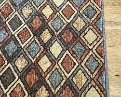 Diamond Pattern Bound Rug