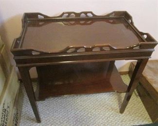 Older Pierced Gallery End Table