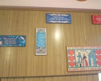 Many Wall Plaques