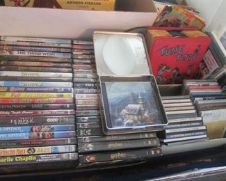 CD's, DVD's, VHS's & Cassettes