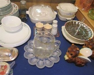 Vintage Corning Ware & Corelle Dishes