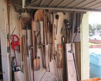 Beginning of Garage Items!  Variety of Yard Equipment