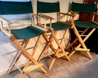 Director Chairs (3) Bar Height …available separately 