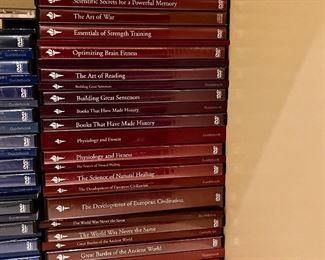 Extensive Great Courses DVDs …all different subjects …originally quite expensive …knowledge galore