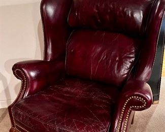 Leather Wingback has wear but quite functional 