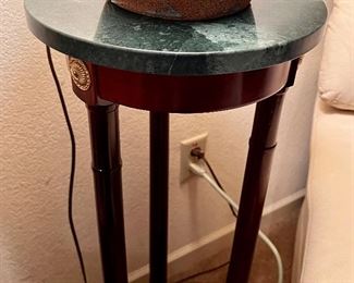 Bombay Co Marble top Lamp Tables (2)