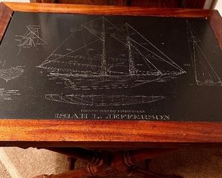 Nautical Decorated Low Table