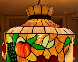 Eye Catcher Hanging Light Fixture Nice Condition  ‘Fruit’ designed / maker soon