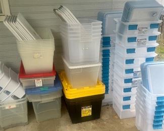 Plenty plastic storage 