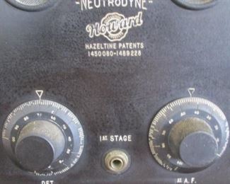 Vintage Howard Neutrodyne Radio