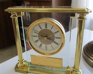 Brass Retirement Clock