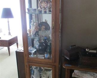 Oak Curio Cabinet ( Front Doors )