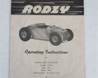 Vintage Cameron Rodzy Line Control Tether Race Car