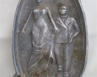 Vintage (2 Sided )Naughty Ash Tray