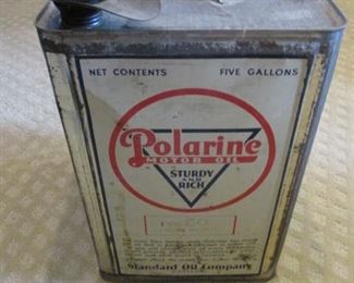 Vintage 5 Gal Polarine Oil Can