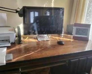 HP monitor and printer