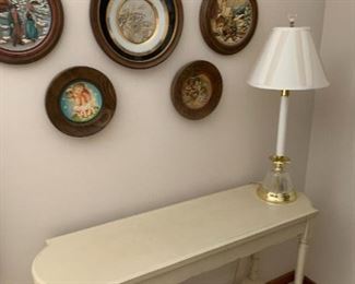 Some of the Andri plates and Hummel Plates which are a part of a large collection of Anri and Hummel figurines also. More pictures of collection to come.