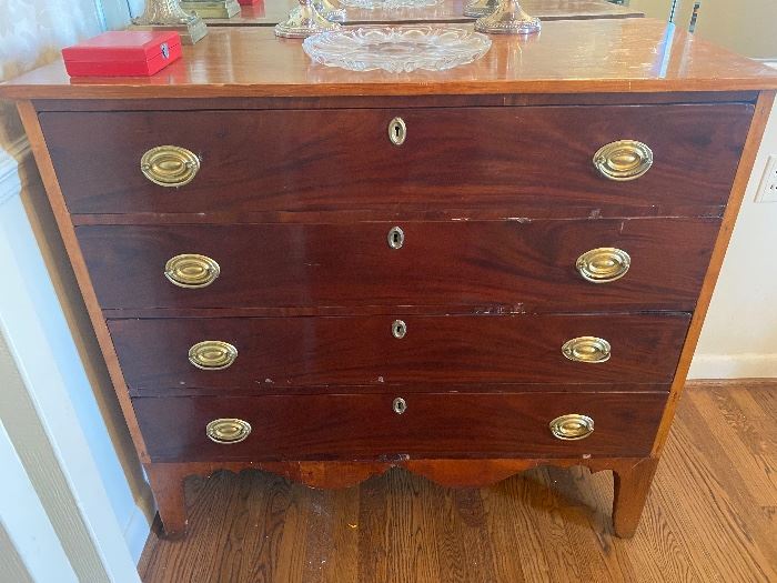 Antique New England chest of drawers