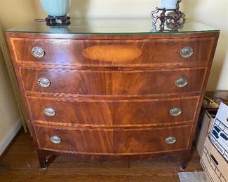 Vintage bowfront chest