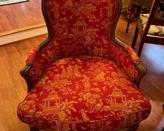 Beautiful French style upholstered chair