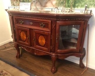 And the matching buffet - also with serpentine curved glass end doors