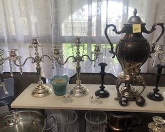 We have a HUGE selection of silver serving pieces for weddings and parties